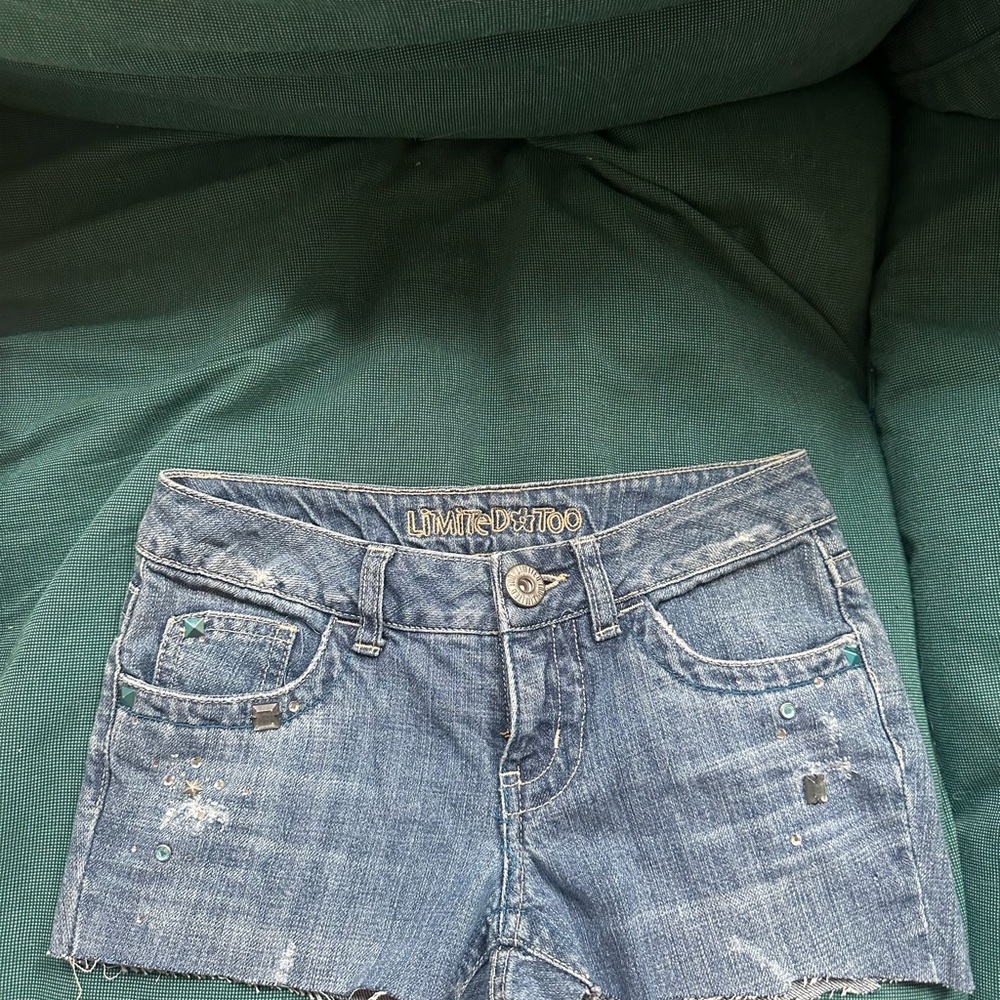Limited Too Distressed Blue Jean Shorts
